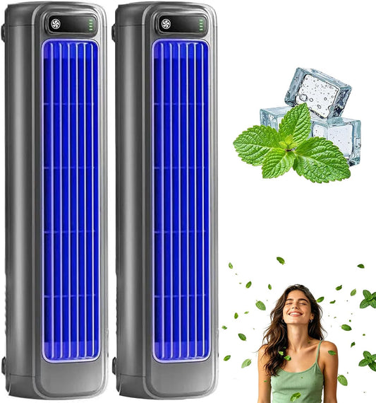  Climatiseur Mural Sans Évacuation – Climatiseur Mobile Portable Froid & Chaud, Climatiseur Portable Mural Ultra Silencieux Avec Télécommande, Minuterie 8H Pour Maison, Bureau (Flower*2)