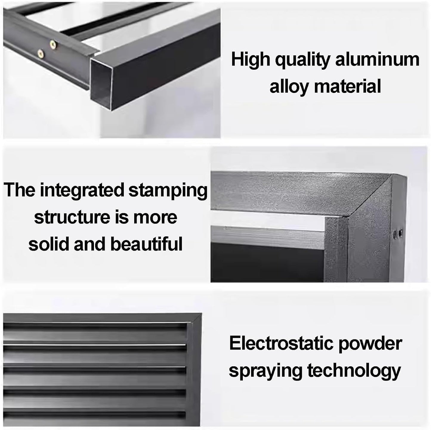 GENERIC Housse De Protection En Aluminium Pour Climatiseur Et Clôture De Confidentialité Décorative Pour Extérieur - Condensateur CA - Pour Pompe à Chaleur - Design Résistant Aux Intempéries