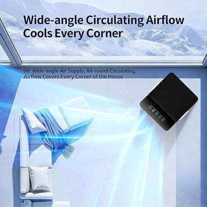  Ventilateur Climatiseur Portable, Ventilateur Rafraîchisseur D'air Par évaporation 10 L à 3 Vitesses, Ventilateur Compact Et économe En énergie Avec Roulettes Pour La Maison, Le Bureau Et La Chambre