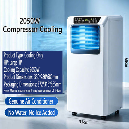  Climatiseurs Portables Climatiseur Portable Jusqu'à 300 Sq.Ft.Quiet Smart AC Unité Avec Ventilateur Cool Déshumidificateur Sleep 24H Timer Remote & Installation Kit De Refroidissement Portable Unité D