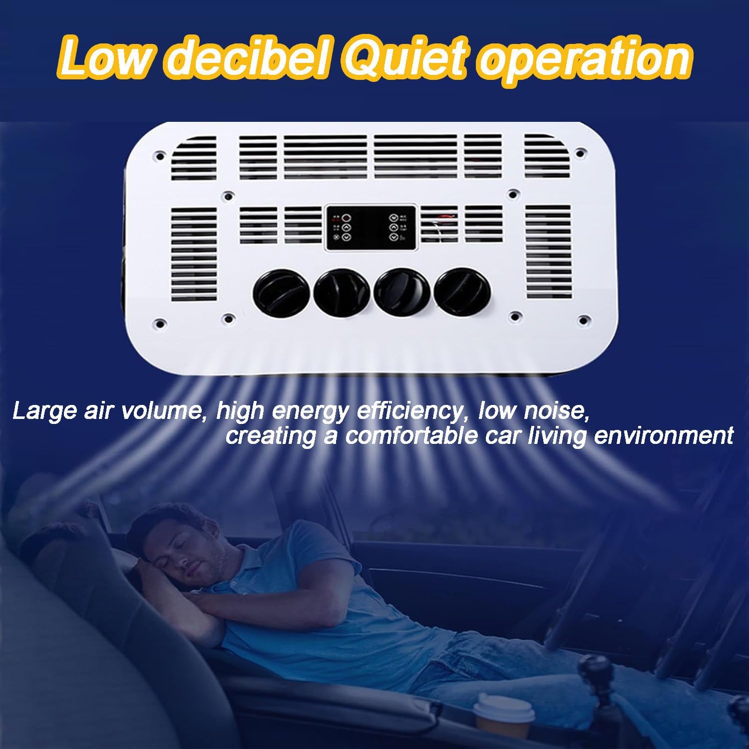 GENERIC Climatiseur De Stationnement Intelligent 12 V/24 V DC, Haute Capacité De Refroidissement, Télécommande, Faible Consommation, Pour Cabines De Camions Et Véhicules Agricoles