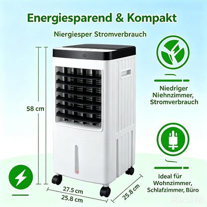  Refroidisseur Par évaporation Avec Ventilateur, 3 Vitesses, Télécommande, économie D'énergie, Idéal Pour Un Usage Domestique