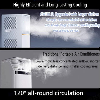  Climatiseur Portable, 48dB Calme AC Avec Télécommande, Ventilateur De Refroidisseur 3 En 1, Minuterie 24H, Conception Sans Fenêtre Pour Bureau à Chambre à Coucher