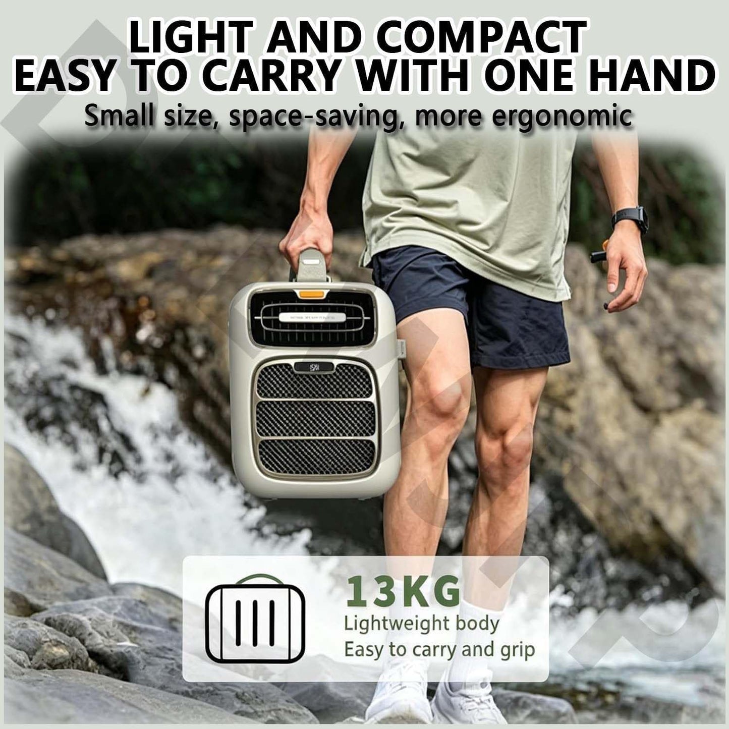  Climatiseur Portable Pour Caravane Et Voiture Refroidisseur Compact D'extérieur Climatiseurs De Voyage Portable Refroidisseur Sans Eau Pour Camping Les Camping Cars