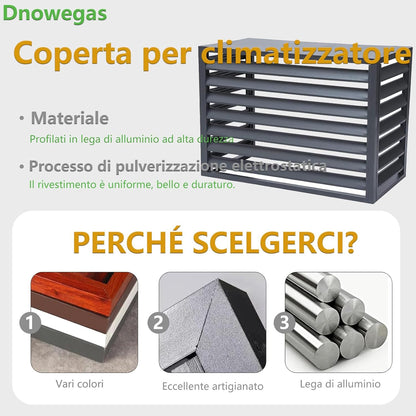 GENERIC Housse De Pompe à Chaleur Extérieure – Protection Résistante Aux Intempéries Pour Climatiseur (L120W70H150) – Bouclier Toutes Saisons Pour Pompes à Chaleur Et Unités De Climatisation – 5P