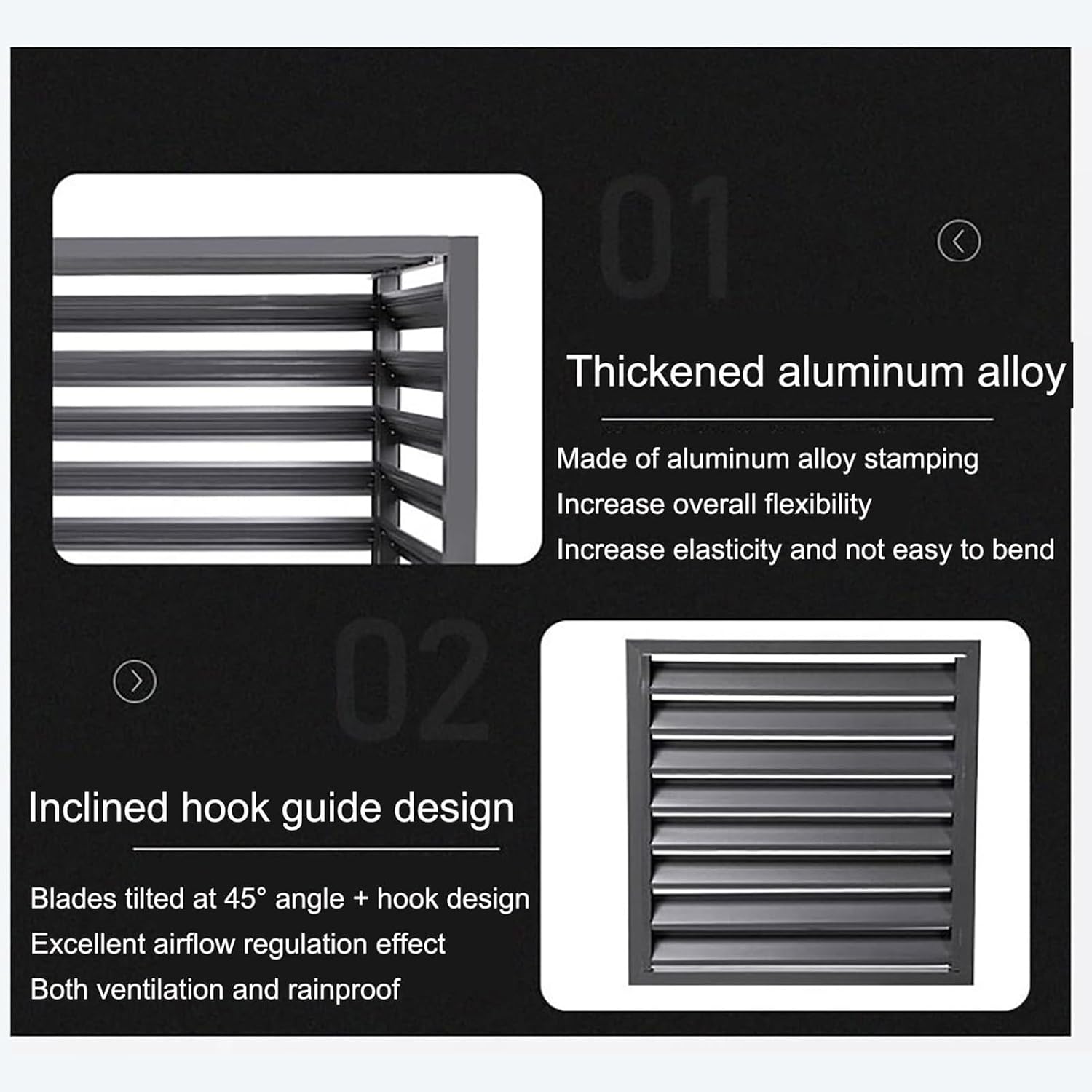 GENERIC Housse De Protection En Aluminium Pour Climatiseur Et Pompe à Chaleur - Condensateur Extérieur - Protection De Radiateur - Résistante Aux Intempéries - Pour Unités Extérieures (marron)