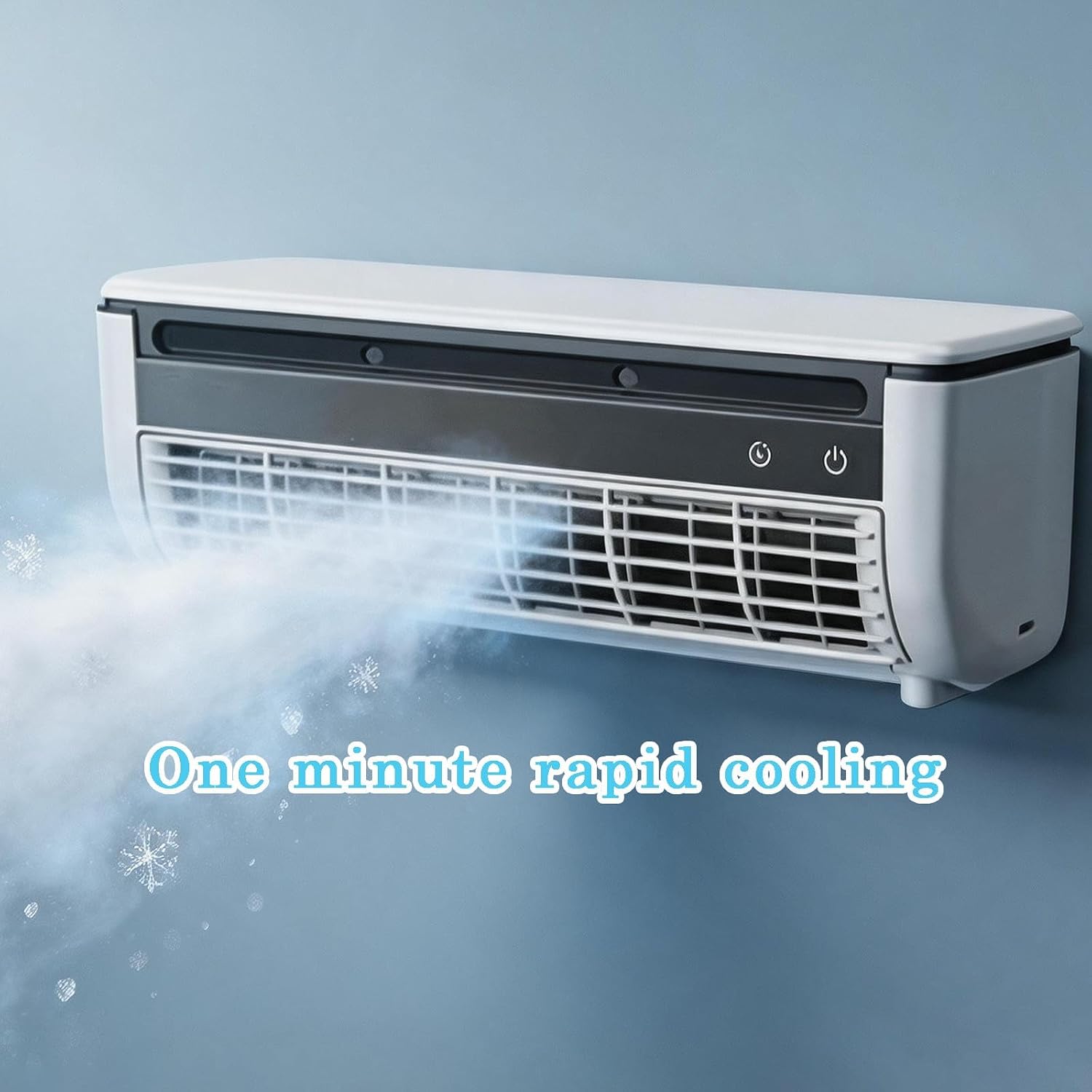  Ventilateur Rafraîchisseur D’air, Appareil De Ventilation À Trois Vitesses Rechargeable Sans Fil, Dispositif De Fraîcheur Pour Maison, Chambre, Camping-Car, Cuisine, Salle De Bain Et Salle De Sport