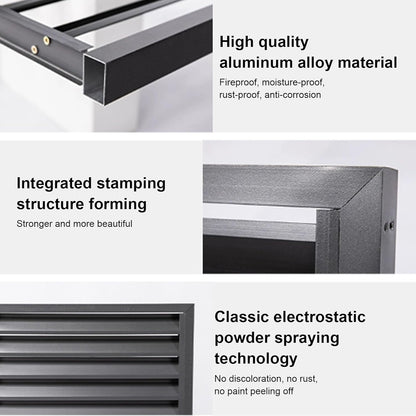 GENERIC Housse De Protection En Alliage D'aluminium Pour Climatiseur Extérieur Et Intérieur, Protection Contre La Pluie Et La Poussière, Clôture élégante Pour Unité De Climatisation, Couleur Blanche, Design