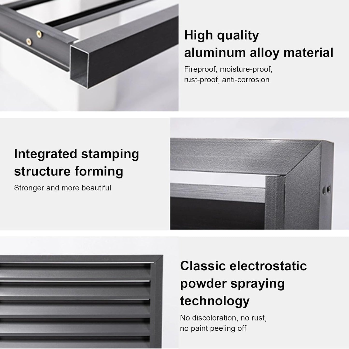  Housse De Climatiseur Et De Pompe à Chaleur En Aluminium, Housse De Climatiseur Mini-Split Pour Unités Extérieures, Clôture Pour Cacher Le Climatiseur, Matériau Extérieur, Convient Pour L'in