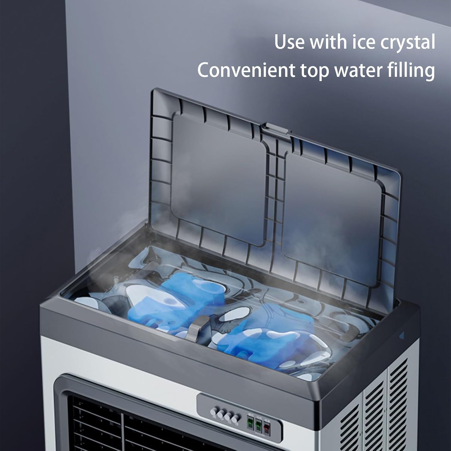  Climatiseur Portable Personnel Pour Marais, Avec Réservoir De 180 L Et 3 Vitesses, Climatiseur À Évaporation Pour Chambre, Bureau, Extérieur(62 * 42 * 130cm)