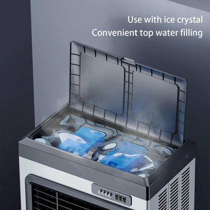  Climatiseur Portable Personnel Pour Marais, Avec Réservoir De 180 L Et 3 Vitesses, Climatiseur À Évaporation Pour Chambre, Bureau, Extérieur(62 * 42 * 130cm)