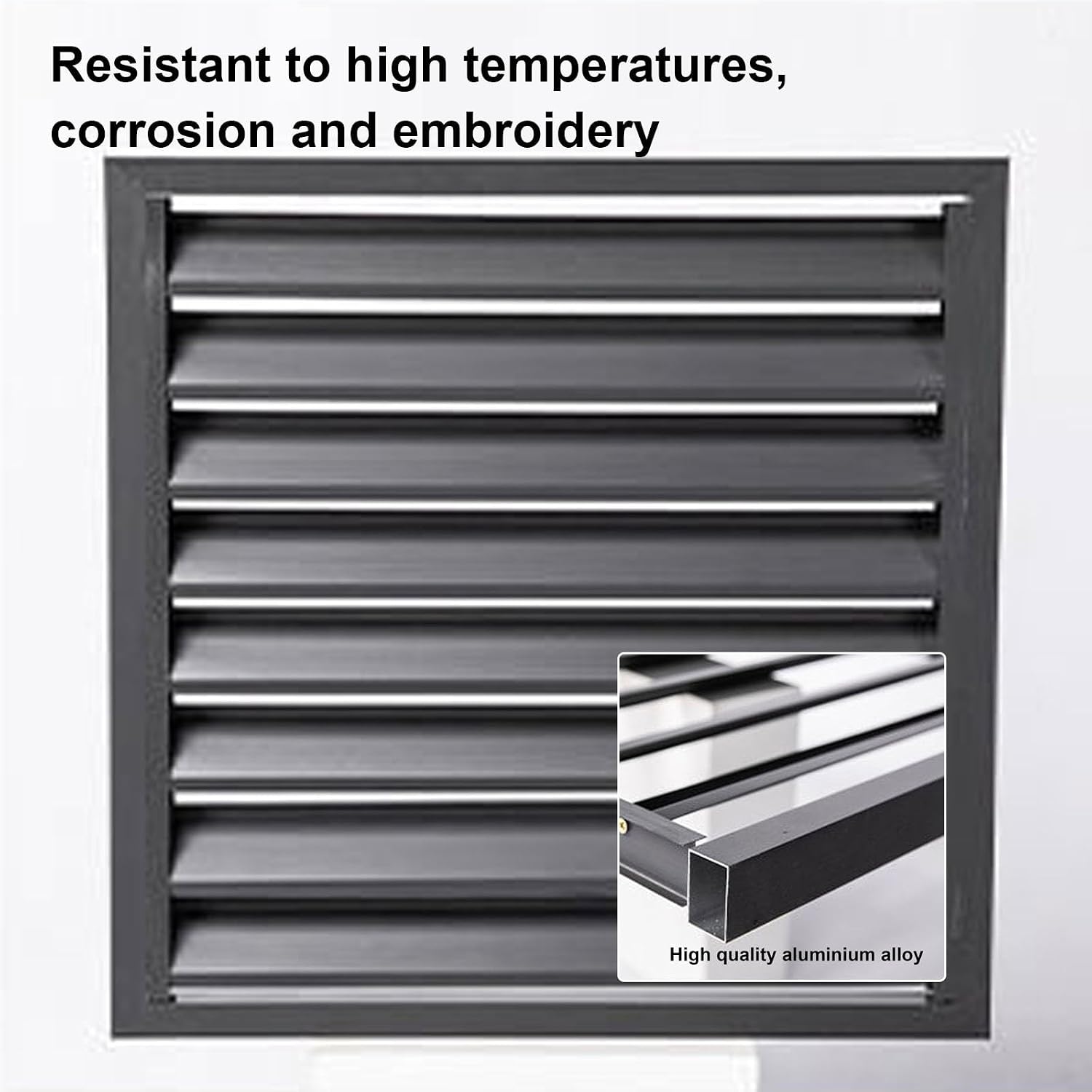 GENERIC Housse De Climatiseur – Protection Décorative En Aluminium Pour Pompe à Chaleur Extérieure – Protection élégante Pour La Maison Et L'extérieur – Housse De Clôture Résistante Aux Intempéries