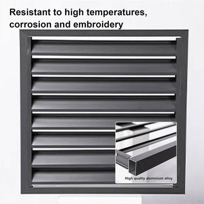 GENERIC Housse De Climatiseur – Protection Décorative En Aluminium Pour Pompe à Chaleur Extérieure – Protection élégante Pour La Maison Et L'extérieur – Housse De Clôture Résistante Aux Intempéries