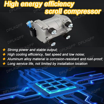 GENERIC Climatiseur De Stationnement Intelligent 12 V/24 V DC, Haute Capacité De Refroidissement, Télécommande, Faible Consommation, Pour Cabines De Camions Et Véhicules Agricoles