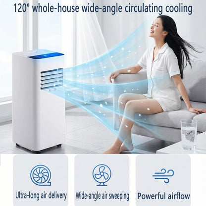  Climatiseur Portable, Climatisation Intelligente Silencieuse Refroidit Jusqu'à 300 Pieds Carrés Avec Ventilateur Et Déshumidificateur, Télécommande D'affichage LED, Minuterie 24H, Kit De Fenêtre Pour