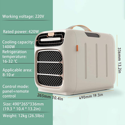 GENERIC Climatiseur D'extérieur Portable, Refroidissement Et Chauffage Pour Camping-car, Caravane, Camping-car, Tente Et Camion, Réfrigération, Déshumidification, Design Compact