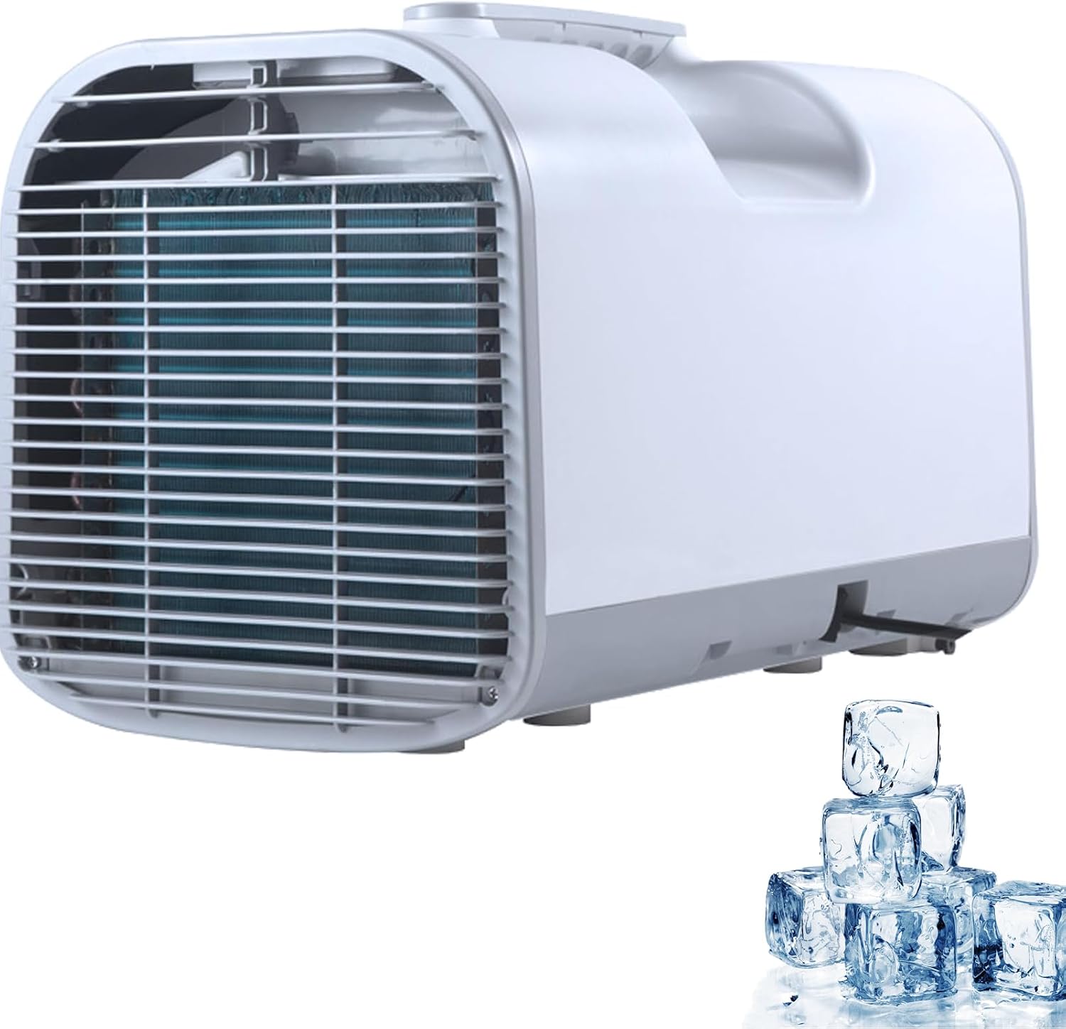  Climatiseur Portable 4800 BTU, 4 En 1 Unité AC Compacte Avec Déshumidificateur, Minuterie Automatique à Faible Bruit Pour Caravane, Camping, VR, Tente