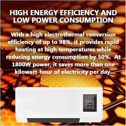  Air Conditionneur Mur 60W, Système De Refroidissement, Fonctionnement Calme Sous 45dB, Avec Télécommande, Conception Compacte Pour Bureau Et Chambre À Coucher