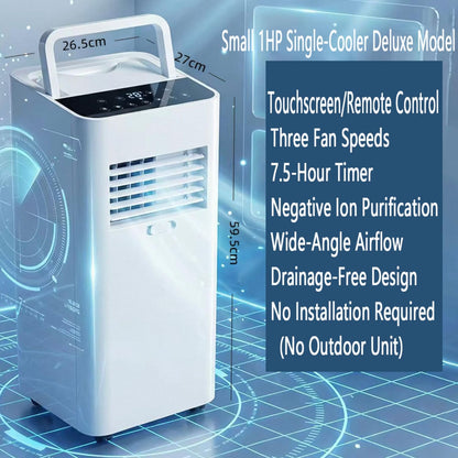  Climatiseur Portable, Climatisation Intelligente Silencieuse Refroidit Jusqu'à 300 Pieds Carrés Avec Ventilateur Et Déshumidificateur, Télécommande D'affichage LED, Minuterie 24H, Kit De Fenêtre Pour