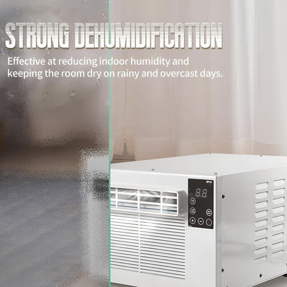  1876 BTU Portable AC Unit, Refroidisseur Personnel Compact Avec Déshumidificateur Pour Chambre à Coucher Chambre à Coucher, Low Power 280W Whisper Utilisation Silencieuse Comprend Un Kit De Fenêtre De