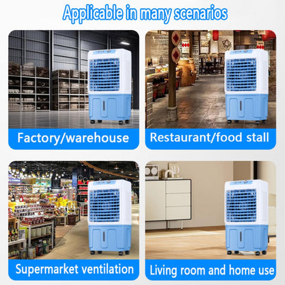  Refroidisseur D'air Par évaporation Avec Grand Réservoir D'eau, Climatiseur Portable Avec Bloc Réfrigérant, Oscillation à 120°, 3 Vitesses, Sans Tuyau, Pour Garage, Jardi
