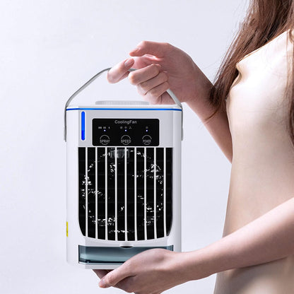  Climatiseur Portable Refroidisseur D'air Par évaporation USB Personnel Vitesses De Vent Réglables Ventilateur De Refroidissement De Bureau Pour La Maison Camping Bureau