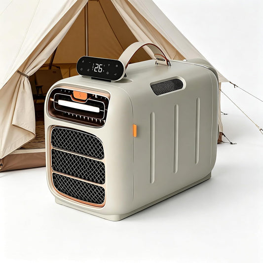  Climatiseur Portable 5000 BTU Pour Le Camping Sous Tente, Unité De Climatisation Silencieuse à Faible Consommation Pour Tentes De Camping, Tentes De Culture, Niches Pour Chiens AC110V
