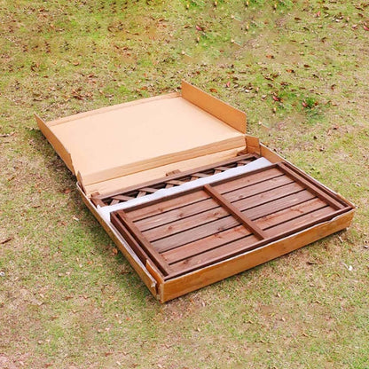  Housse De Climatiseur En Bois Massif Et écran De Garde-corps – Poubelle Multifonction Avec Support De Fleur Pour Pompe à Chaleur, Grille De Protection Pour Une Utilisation En Extérieur
