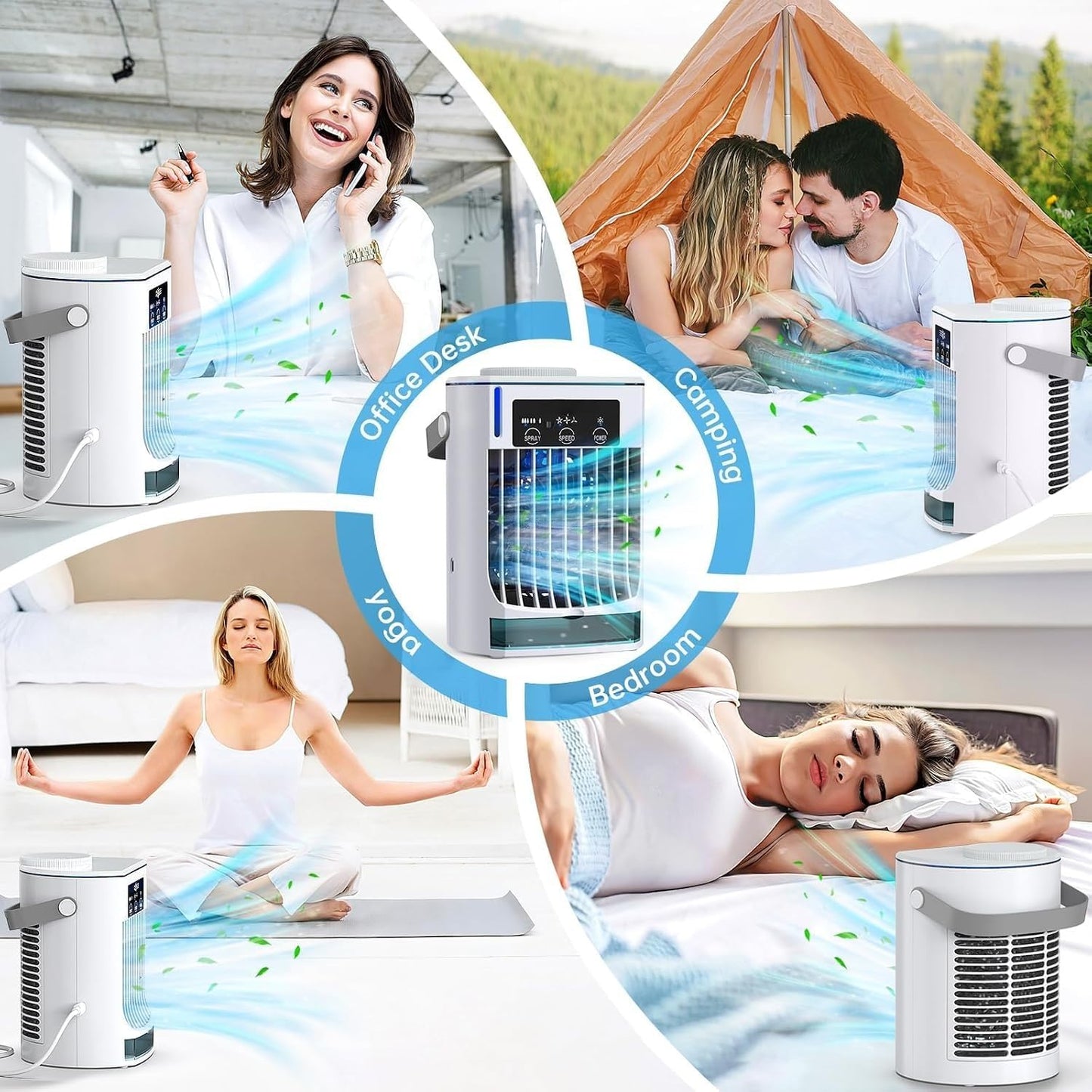  Climatisation Coolzy 2026 New Climatiseur Mobile - Climatiseur Caravane,climatiseur Glacon (1 Pcs)