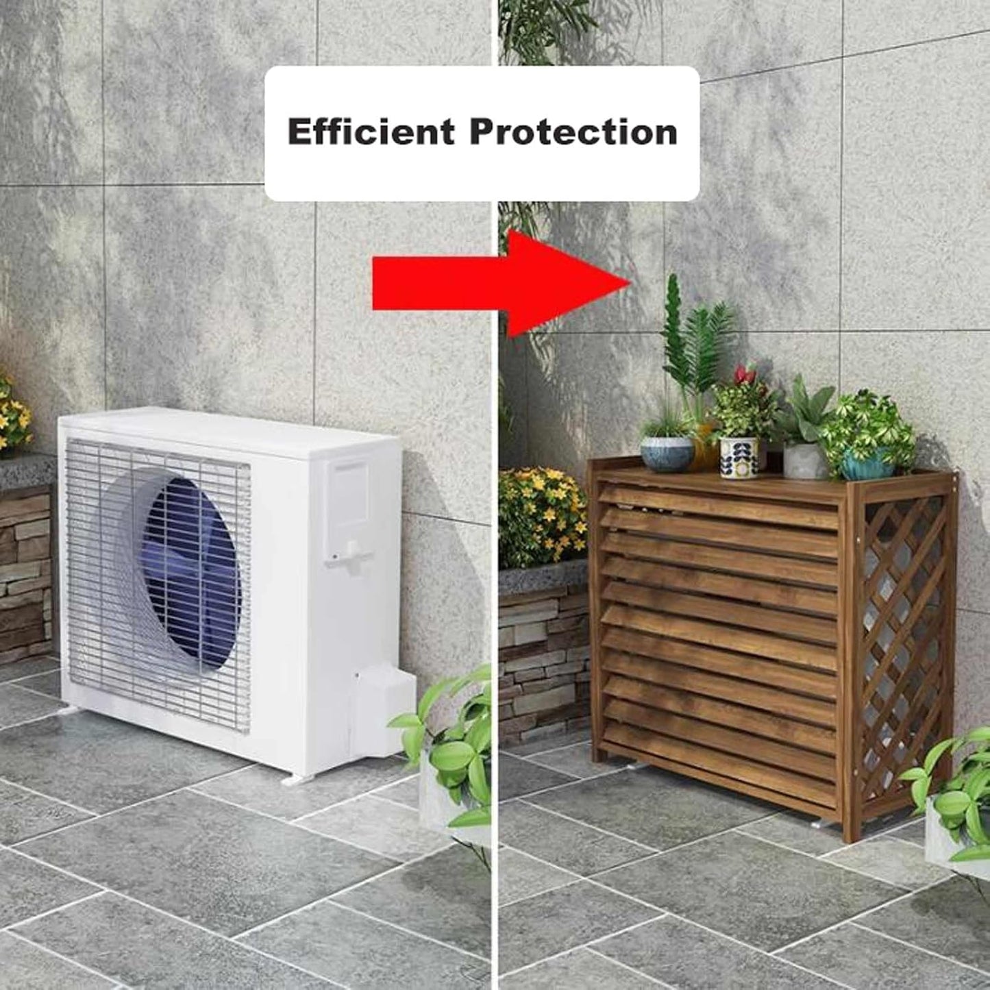  Housse De Protection Pour Climatiseur, Pompe à Chaleur Extérieure, Résistante Aux Intempéries, Pour Unité De Climatisation Pour Extérieur, Convient Aux Condensateurs De 115 X 54 X 95 Cm