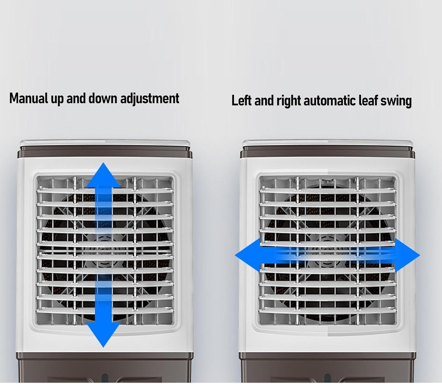  Climatiseur Par évaporation 26 L Portable 3000 M³h à Rotation Automatique 3 En 1 Avec Humidification 3 Vitesses 2 Blocs De Glace Pour La Maison, Le Bureau, Le Jardin