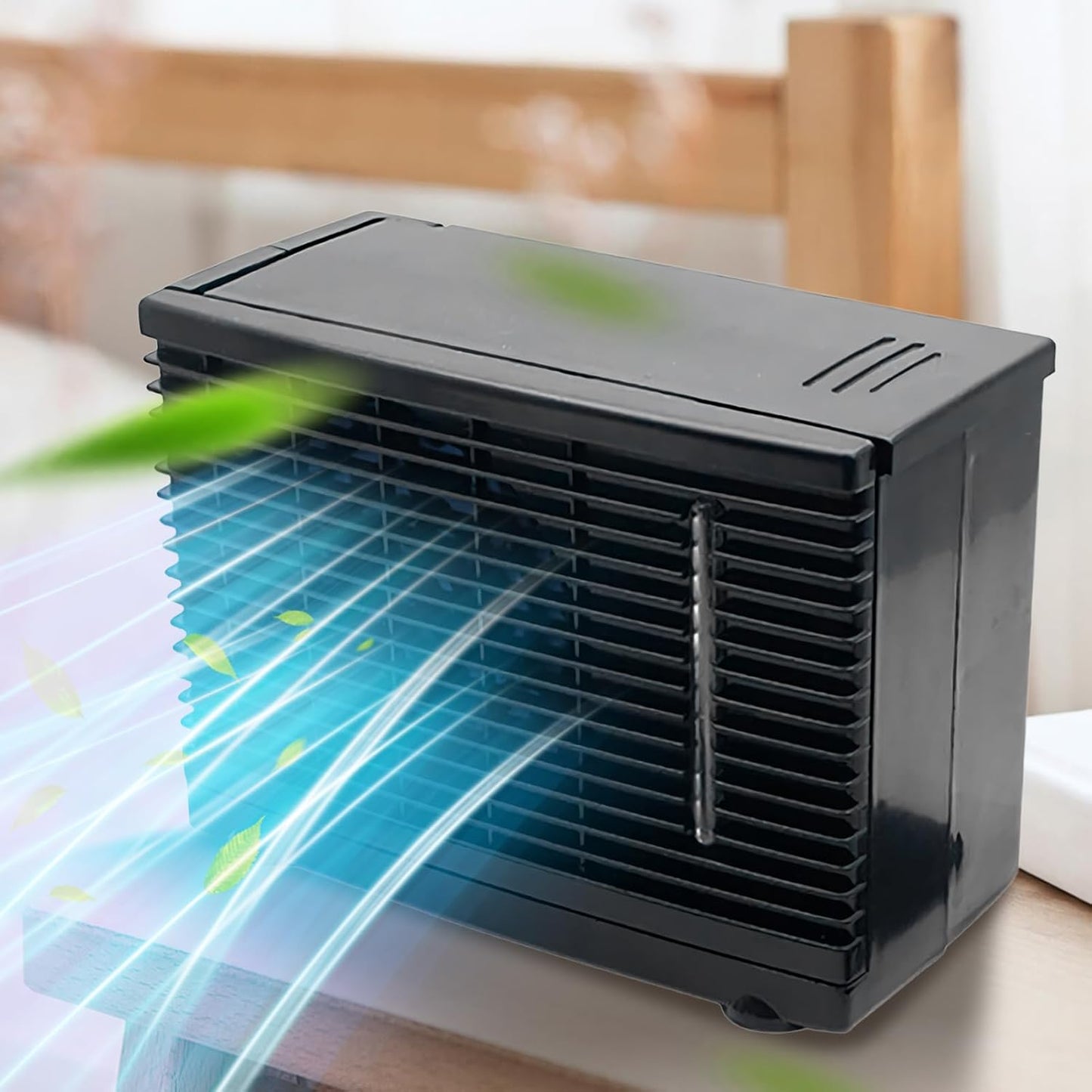 Genérico Ventilateur D'air De Voiture - Refroidisseur évaporatif En PP 12 V, Ventilateur D'air Pour Véhicule, Réservoir D'eau Portable, Machine Adhésive Pour Tableau De Bord | Sistem