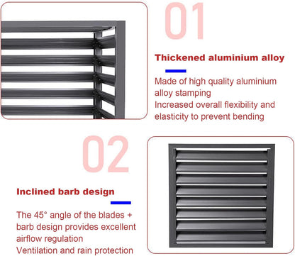  Housse De Protection En Aluminium Pour Climatiseur Extérieur Et Pompe à Chaleur - Protection Contre Les Intempéries - Ajustement Universel Pour Tous Les Climatiseurs