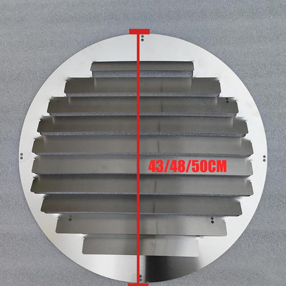  Couvercle De Climatiseur Couvercle De Grille à Persiennes De Sortie D'air, Grilles De Déflecteur D'air Pour Unité Extérieure De Climatiseur, Empêchant Le Soufflage Direct (diameter 48cm)