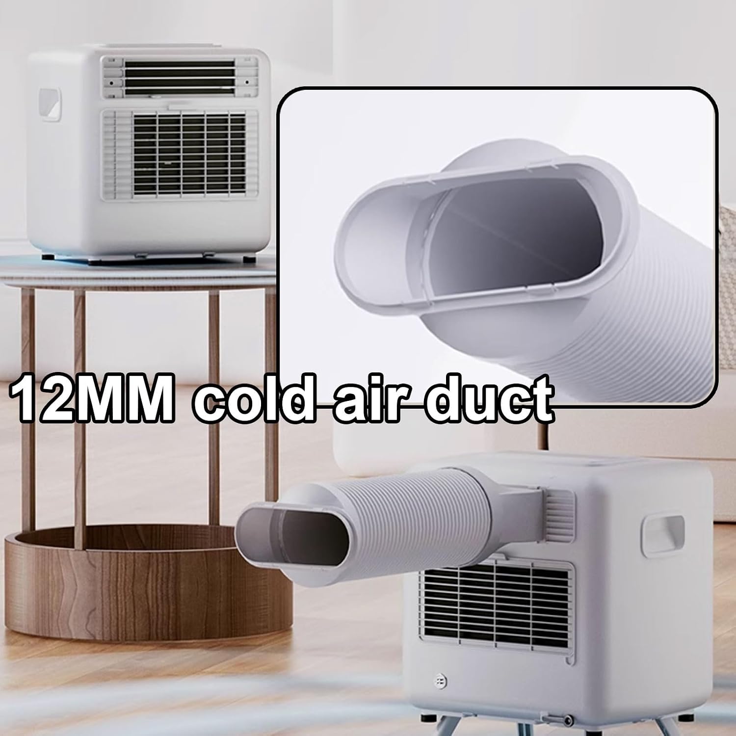 14000BTU Climatiseur Portable, Ventilateur De Refroidissement à économie D'énergie De Contrôle Tactile Pour Le Camping à Domicile, Pas De Fenêtre Nécessaire, Unité AC Compacte 238W Pour L'utilisation