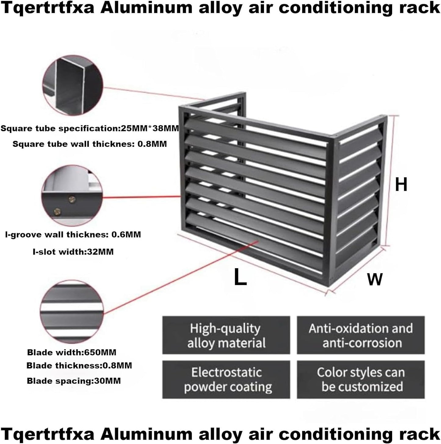  Housse De Protection En Aluminium De Qualité Supérieure Pour Mini Climatiseur Split – Protection Durable Et Résistante Aux Intempéries Pour Pompe à Chaleur Extérieure. So
