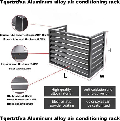  Housse De Protection En Aluminium De Qualité Supérieure Pour Mini Climatiseur Split – Protection Durable Et Résistante Aux Intempéries Pour Pompe à Chaleur Extérieure. So