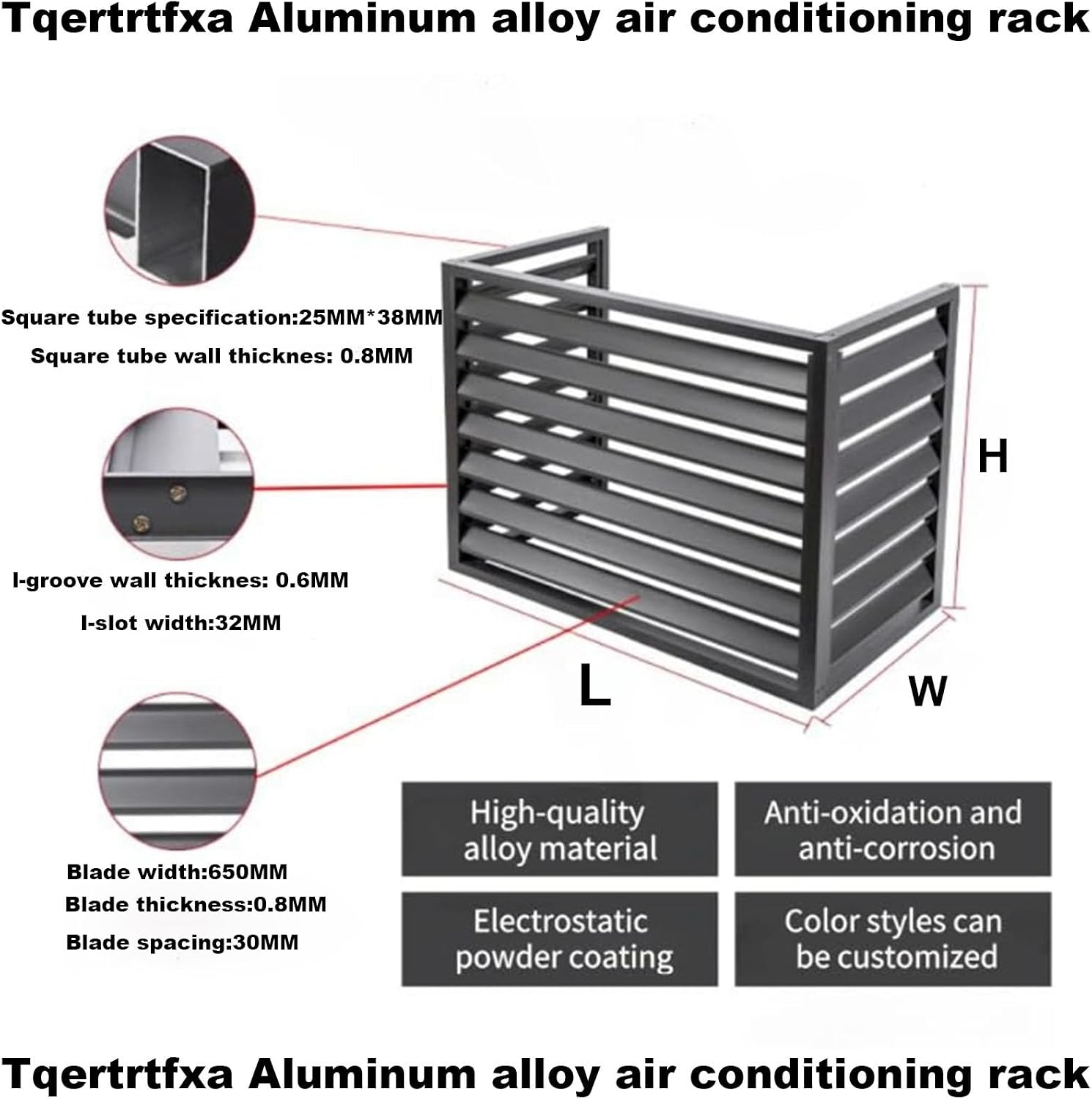  Housse En Métal Robuste Pour Climatiseur Extérieur – Protection Résistante Aux Intempéries – S'adapte à La Plupart Des Unités AC Standard – Idéal Pour Une Utilisation Toute L'année