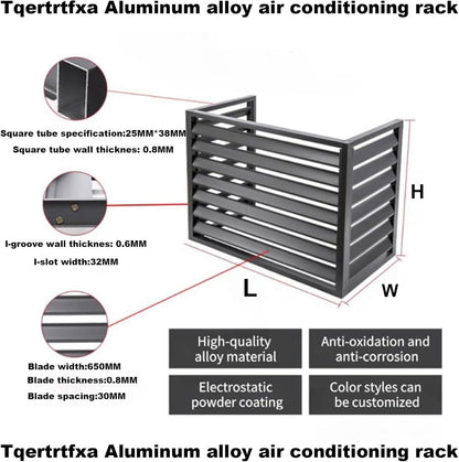  Housse De Climatiseur Extérieur – Protection En Aluminium Pour Pompe à Chaleur – Abri En Métal Pour Unité De Climatisation Extérieure – Protection Contre Les Intempéries – Protection Toutes Saisons