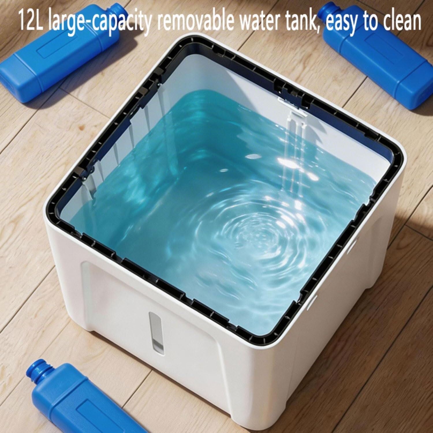  Refroidisseur à évaporation Mobile Avec Réservoir D'eau De 12 L, Refroidisseur D'air Silencieux Avec Refroidissement à Eau, 3 Vitesses, Débit D'air Puissant De 180 M³/h, Refroidisseur D'air (modèle