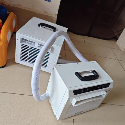 GENERIC Climatiseur Mobile Avec Evacuation Rafraichisseur D'air Silencieux Chambre Structure Divisée Avec Tuyau De Raccordement De 1 Mètre Aucun Assemblage Requis