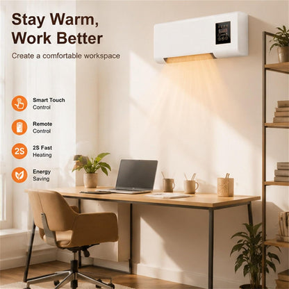  Ventilateur De Refroidissement Mural 2-en-1 Climatiseur Portable, Plug & Play D'économie D'énergie, Refroidisseur D'air Silencieux Pour La Chambre De Bureau à Domicile, Blanc 54x20cm
