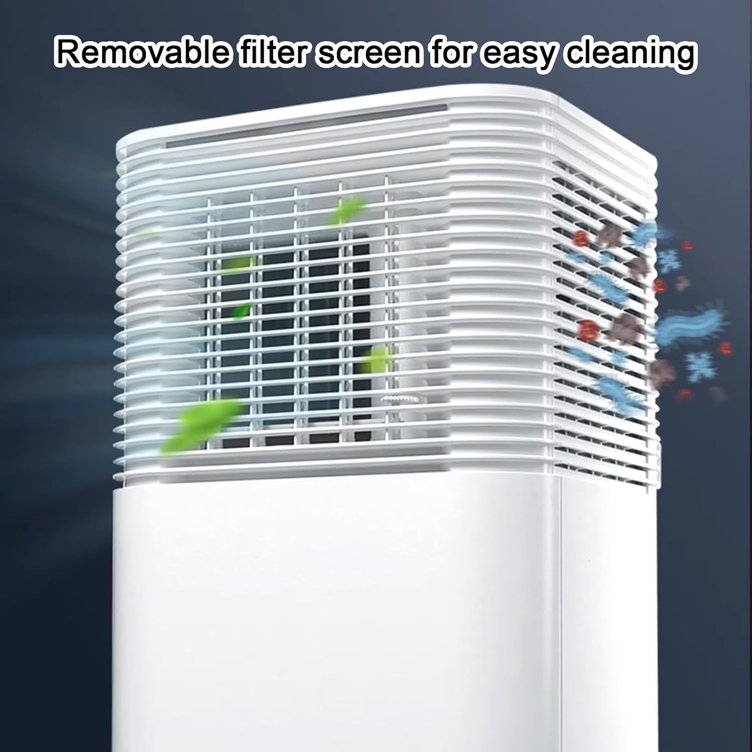 GENERIC Climatiseurs Portables 10000 BTU Pour Chambres Avec Déshumidification Télécommande 2 Vitesses Et Minuterie Pour Chambre Bureau Petits Espaces, 220V