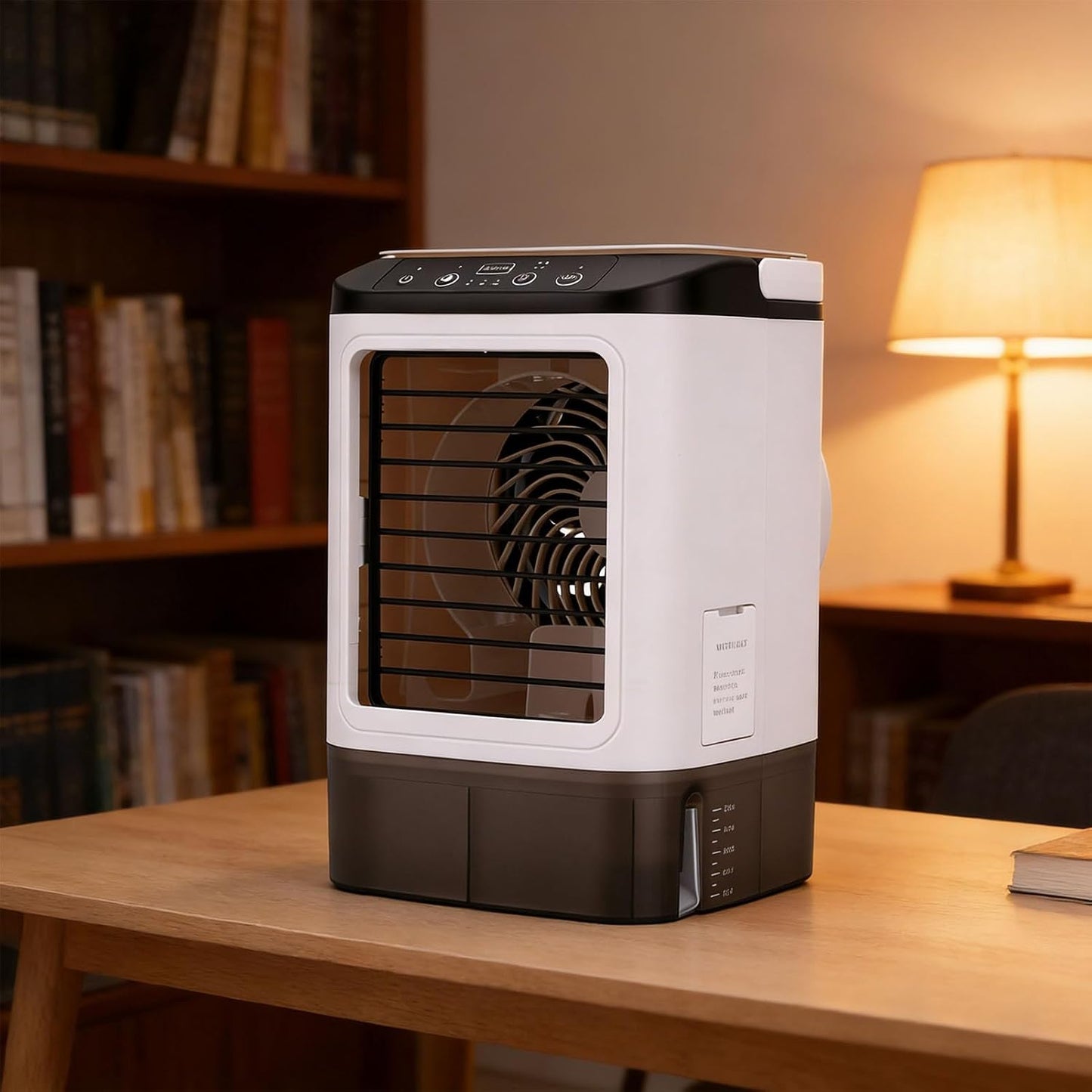  Asixxsix Climatiseur Portable, Mini Ventilateur De Refroidissement Par Brumisation Avec 3 Vitesses, 2 Modes De Brume, Réservoir étanche De 900 Ml, Glacière Amovible, Pour La Maison, Le