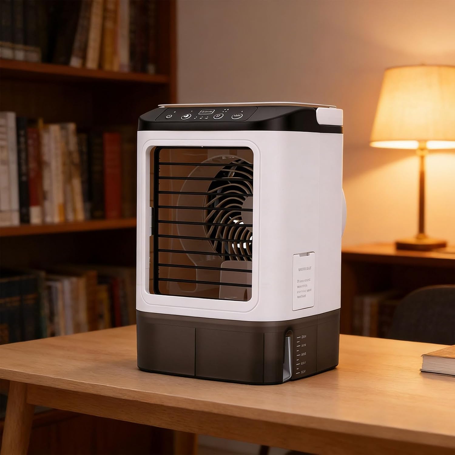  Asixxsix Climatiseur Portable, Mini Ventilateur De Refroidissement Par Brumisation Avec 3 Vitesses, 2 Modes De Brume, Réservoir étanche De 900 Ml, Glacière Amovible, Pour La Maison, Le