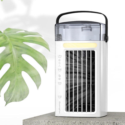  F Fityle Climatiseur Portable 3 En 1, Ventilateur Rafraîchisseur Avec Humidificateur Et Purificateur, 3 Vitesses, Écran Tactile, Réservoir 480ml, Silencieux Pour Bureau Et Chambre