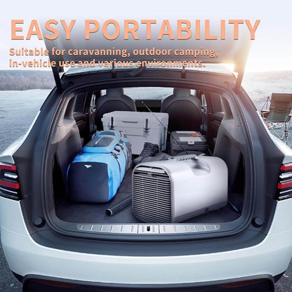 Climatiseur Portable, 3 Modes De Débit D'air, Refroidisseur D'air Extérieur Pour Le Camping, Camping-Car Et Usage Domestique, Ventilateur Personnel Compact Pour La Chambre Et Le Bureau