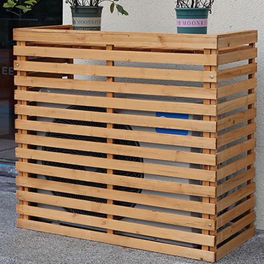 GENERIC Bonsai Design Housse En Bois Pour Climatiseur – Protection Pour Unité Extérieure | Cadre AC élégant Pour Différents Réglages | Solution Résistante Aux Intempéries Et élégante