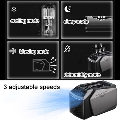 GENERIC Climatiseurs Portables 6100 BTU Pour Une Utilisation Extérieure Et Intérieure Refroidisseur D'air A Structure Divisée A 3 Vitesses Avec Télécommande