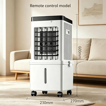  Ventilateur Climatiseur Portable, Ventilateur Rafraîchisseur D'air Par évaporation 10 L à 3 Vitesses, Ventilateur Compact Et économe En énergie Avec Roulettes Pour La Maison, Le Bureau Et La Chambre